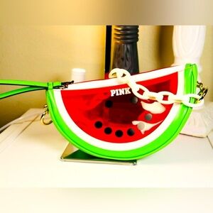 Pink | Victoria’s Secret Watermelon Clutch w/unbranded Chain